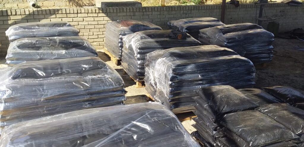 Bagged cold mix ready for dispatch by Mahanke Civils & Projects, Mahanke Civils & Projects
