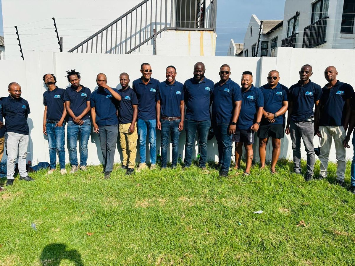The Mahanke Civils & Projects team in branded uniforms